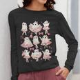 Ballet Ghost Ballet Dancer Spooky Dance Halloween Teacher Women Long Sleeve T-Shirt, funny design Ballet Ghost Ballet Dancer Spooky Dance Halloween Teacher Women Long Sleeve T-Shirt, funny design