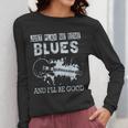 Blues Music Band Lover Vintage Guitar Teacher Blues Women Long Sleeve T-Shirt, funny design Blues Music Band Lover Vintage Guitar Teacher Blues Women Long Sleeve T-Shirt, funny design