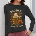 Books Are Spooktacular Ghost Book Reading Halloween Teachers Women Long Sleeve T-Shirt, funny design Books Are Spooktacular Ghost Book Reading Halloween Teachers Women Long Sleeve T-Shirt, funny design