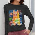 Broken Crayons Still Color Cat Teacher Women Long Sleeve T-Shirt, funny design Broken Crayons Still Color Cat Teacher Women Long Sleeve T-Shirt, funny design