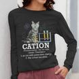 Cation Chemistry Humor Science Teacher Cat Pun Women Long Sleeve T-Shirt, Science Teacher Gifts, funny design