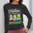 Chillin With My Pre-K Snowmies Christmas Teacher Xmas Women Long Sleeve T-Shirt, funny design