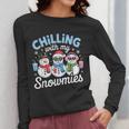 Chillin With My Snowmie Women Christmas Snowman Teacher Snow Women Long Sleeve T-Shirt, funny design Chillin With My Snowmie Women Christmas Snowman Teacher Snow Women Long Sleeve T-Shirt, funny design