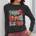 Christmas Coquette Bow Teacher Teach Love Inspire Women Long Sleeve T-Shirt, funny design