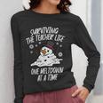 Christmas Surviving Teacher Life Meltdown Xmas Women Men Women Long Sleeve T-Shirt, funny design