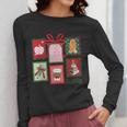 Christmas Teacher Stamps Women Long Sleeve T-Shirt, funny design Christmas Teacher Stamps Women Long Sleeve T-Shirt, funny design