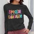 Color Special Education Squad Groovy Dream Team SPED Teacher Women Long Sleeve T-Shirt, Groovy Teacher Gifts, funny design Color Special Education Squad Groovy Dream Team SPED Teacher Women Long Sleeve T-Shirt, Groovy Teacher Gifts, funny design
