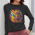 Colorful Brain Art Teacher Artist Painter Student Women Long Sleeve T-Shirt, funny design