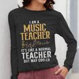 Cool Music Teacher Art For Men Women School Orchestra Coach Women Long Sleeve T-Shirt, funny design