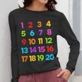 Counting 1-10 Learn To Count Number School Kids Teacher Women Long Sleeve T-Shirt, funny design Counting 1-10 Learn To Count Number School Kids Teacher Women Long Sleeve T-Shirt, funny design
