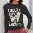 Cow Teacher Lover Women Long Sleeve T-Shirt, funny design Cow Teacher Lover Women Long Sleeve T-Shirt, funny design