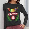 Crayon Box Fun Teacher Student Crayon Squad Halloween 2023 Women Long Sleeve T-Shirt, funny design Crayon Box Fun Teacher Student Crayon Squad Halloween 2023 Women Long Sleeve T-Shirt, funny design