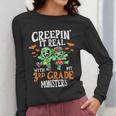 Creepin It Real Monster School 3rd Grade Teacher Halloween Women Long Sleeve T-Shirt, funny design Creepin It Real Monster School 3rd Grade Teacher Halloween Women Long Sleeve T-Shirt, funny design