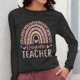 Cute Daycare Teacher Rainbow Leopard Print Childcare Worker Women Long Sleeve T-Shirt, funny design Cute Daycare Teacher Rainbow Leopard Print Childcare Worker Women Long Sleeve T-Shirt, funny design