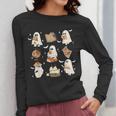 Cute Ghosts Reading Book Bookworm Halloween History Teacher Women Long Sleeve T-Shirt, History Teacher Gifts, funny design Cute Ghosts Reading Book Bookworm Halloween History Teacher Women Long Sleeve T-Shirt, History Teacher Gifts, funny design