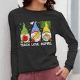 Cute Gnomes Teach Love And Inspire Back To School Teacher Women Long Sleeve T-Shirt, funny design Cute Gnomes Teach Love And Inspire Back To School Teacher Women Long Sleeve T-Shirt, funny design