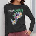 Dino Para Professional Teacher Collection T-Rex Dinosaur Paraeducator Assistant Teacher Women Long Sleeve T-Shirt, funny design