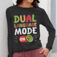 Dual Language Teacher Bilingual Teacher Women Long Sleeve T-Shirt, funny design Dual Language Teacher Bilingual Teacher Women Long Sleeve T-Shirt, funny design