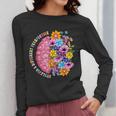 Dyslexia Different Perspective Reading Brain Floral Teacher Women Long Sleeve T-Shirt, funny design Dyslexia Different Perspective Reading Brain Floral Teacher Women Long Sleeve T-Shirt, funny design