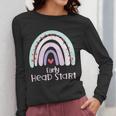 Early Headstart Cute Retro Rainbow Teachers Women Long Sleeve T-Shirt, funny design