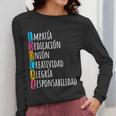 Educar Bilingual Spanish Teacher Women Long Sleeve T-Shirt, funny design