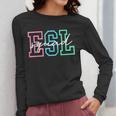 ESL Squad Teacher English As A Second Language Women Long Sleeve T-Shirt, Esl Teacher Gifts, English Teacher Gifts, funny design ESL Squad Teacher English As A Second Language Women Long Sleeve T-Shirt, Esl Teacher Gifts, English Teacher Gifts, funny design
