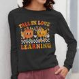 Fall In Love With Learning Autumn Pumpkin Fall Teacher Kids Women Long Sleeve T-Shirt, funny design Fall In Love With Learning Autumn Pumpkin Fall Teacher Kids Women Long Sleeve T-Shirt, funny design
