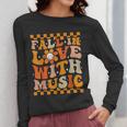 Fall In Love With Music Groovy Thanksgiving Music Teacher Men Women Girls Kids Women Long Sleeve T-Shirt, Groovy Teacher Gifts, funny design Fall In Love With Music Groovy Thanksgiving Music Teacher Men Women Girls Kids Women Long Sleeve T-Shirt, Groovy Teacher Gifts, funny design