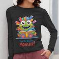 Feed The Reading Monster Halloween Teacher Women Long Sleeve T-Shirt, funny design Feed The Reading Monster Halloween Teacher Women Long Sleeve T-Shirt, funny design