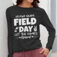 Field Day Second 2nd Grade Orange 2025 Boy Girl Teacher Women Long Sleeve T-Shirt, 2nd Grade Teacher Gifts, funny design