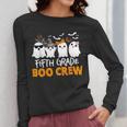 Fifth Grade Boo Crew Halloween Teacher Costume Women Long Sleeve T-Shirt, funny design