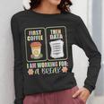 First Coffee Then Data SPED Teacher Taking a Break Women Long Sleeve T-Shirt, funny design First Coffee Then Data SPED Teacher Taking a Break Women Long Sleeve T-Shirt, funny design