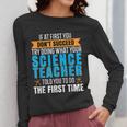 If At First You Don't Succeed Try Doing What Science Teacher Women Long Sleeve T-Shirt, Science Teacher Gifts, funny design