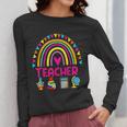 Future Kids Career Teacher Rainbow Boy Girl Graduations Women Long Sleeve T-Shirt, Future Teacher Gifts, funny design