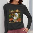 Ghost Library Reading Books Halloween Librarian Teacher Women Long Sleeve T-Shirt, funny design Ghost Library Reading Books Halloween Librarian Teacher Women Long Sleeve T-Shirt, funny design