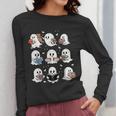 Ghosts With Books Library Halloween Men Women Kids Teacher Women Long Sleeve T-Shirt, funny design