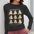 Ghosts Halloween Montessori Teacher Educator Costume Women Long Sleeve T-Shirt, funny design Ghosts Halloween Montessori Teacher Educator Costume Women Long Sleeve T-Shirt, funny design