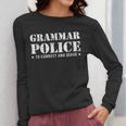 Grammar Police T Shirt English Teacher Women Long Sleeve T-Shirt, English Teacher Gifts, funny design