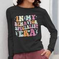 Groovy In My Behavior Specialist Era Behavior Teachers Women Long Sleeve T-Shirt, funny design Groovy In My Behavior Specialist Era Behavior Teachers Women Long Sleeve T-Shirt, funny design