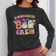 Groovy Kindergarten Boo Crew Kinder Halloween Teacher Kids Women Long Sleeve T-Shirt, Groovy Teacher Gifts, funny design