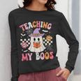Groovy Teaching My Boos Teacher Ghost Halloween Teacher Women Long Sleeve T-Shirt, Groovy Teacher Gifts, funny design Groovy Teaching My Boos Teacher Ghost Halloween Teacher Women Long Sleeve T-Shirt, Groovy Teacher Gifts, funny design