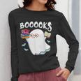 Halloween Books Librarian English Teacher Reader Reading Women Long Sleeve T-Shirt, English Teacher Gifts, funny design