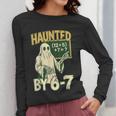 Halloween Costume Haunted By 67 Ghost Math Teacher Professor Women Long Sleeve T-Shirt, funny design