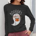 Halloween Cute Ghost Book Reading Teacher Women Long Sleeve T-Shirt, funny design Halloween Cute Ghost Book Reading Teacher Women Long Sleeve T-Shirt, funny design