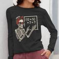 Halloween Math Teacher Skeleton Six Seven Meme Brainrot Women Long Sleeve T-Shirt, funny design Halloween Math Teacher Skeleton Six Seven Meme Brainrot Women Long Sleeve T-Shirt, funny design