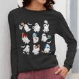 Halloween PE Teacher Ghost Playing Soccer Football Baseball Women Long Sleeve T-Shirt, Pe Teacher Gifts, funny design