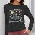 Halloween There's Room On My Broom For You Too Teacher Women Long Sleeve T-Shirt, funny design