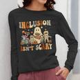 Halloween SLP Sped Teacher Groovy Inclusion Isn't Scary Women Long Sleeve T-Shirt, Groovy Teacher Gifts, funny design Halloween SLP Sped Teacher Groovy Inclusion Isn't Scary Women Long Sleeve T-Shirt, Groovy Teacher Gifts, funny design