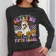 Halloween Teacher You Can't Scare Me I Teach Fifth Grade Women Long Sleeve T-Shirt, funny design Halloween Teacher You Can't Scare Me I Teach Fifth Grade Women Long Sleeve T-Shirt, funny design