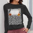 Halloween Teacher Composition Book Notebook Matching Group Women Long Sleeve T-Shirt, funny design